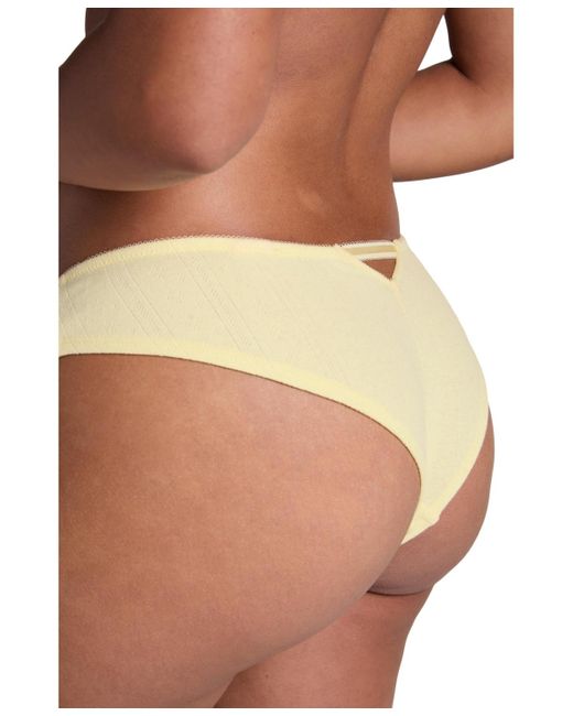 Hunkemöller Yellow Pointelle Brazilian