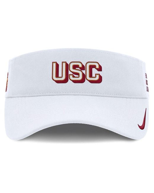 Nike White Florida State Seminoles 2025 On-field Gameday Performance Ace Adjustable Visor Hat for men