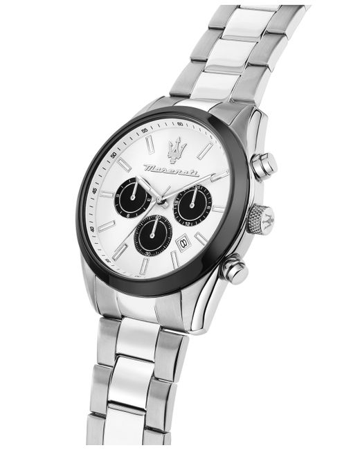 Maserati Gray Multifunction Metal Band Watch for men