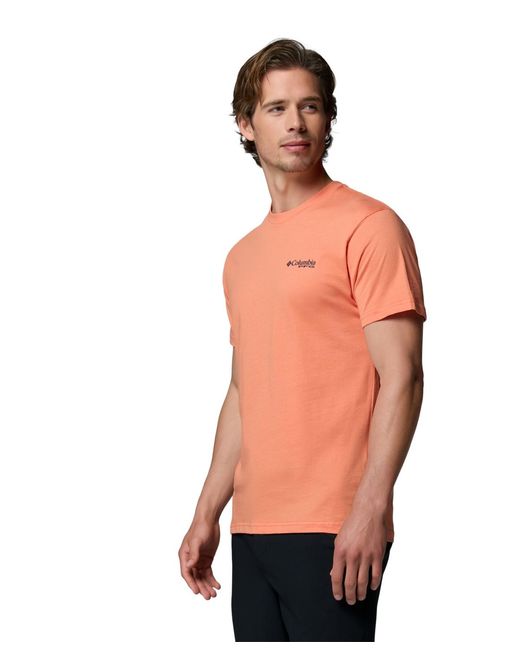 Columbia Red Pfg Trawling Graphic T-shirt for men