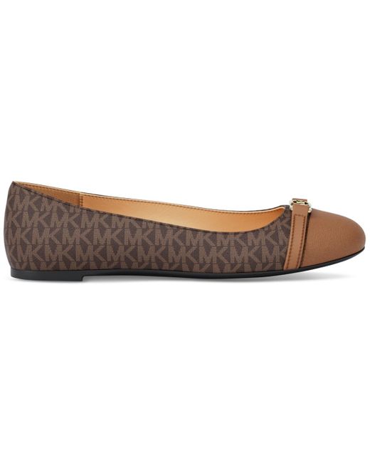 Michael Kors Brown Michael Mandy Ballet Flats