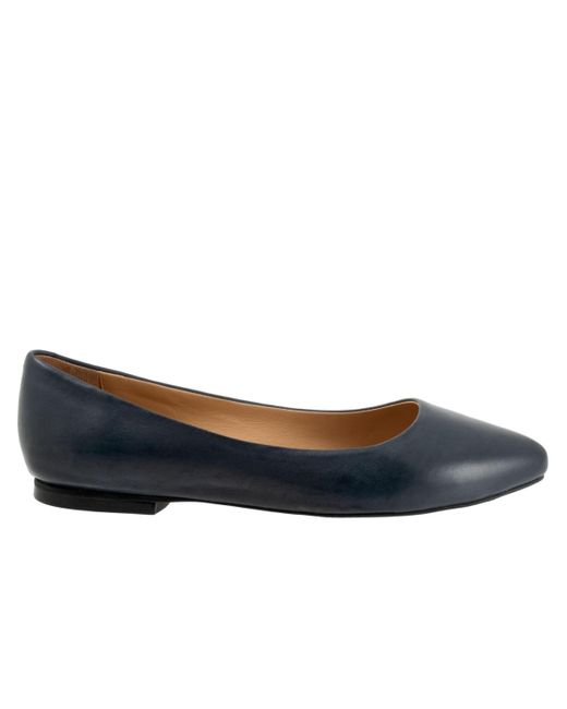 Trotters Blue Estee Flat