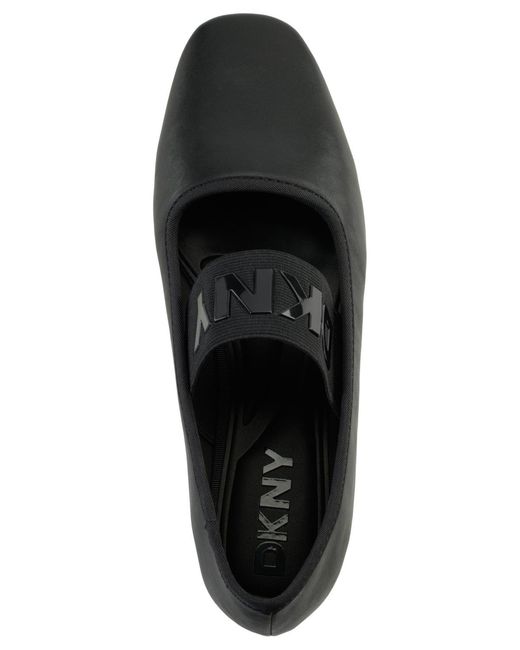 DKNY Black Dace Mary Jane Ballet Flats