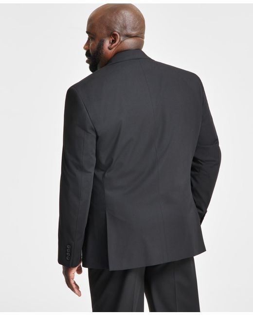 Tayion Collection Blue Classic-fit Solid Suit Separate Jacket for men