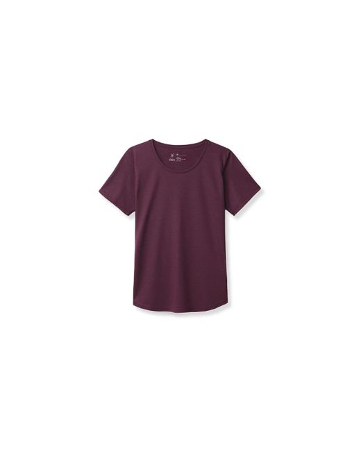 Ibex Purple 24 Hour Short Sleeve Low Crew