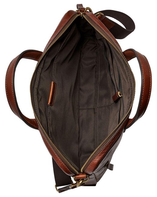 Fossil Men S Defender Leather Briefcase For Save 10 Lyst - Fossil Men S Defender Leather Duffle Bag Fossil Men S Defender Leather Briefcase For Save 10 Lyst - Fossil Men S Defender Leather Duffle Bag