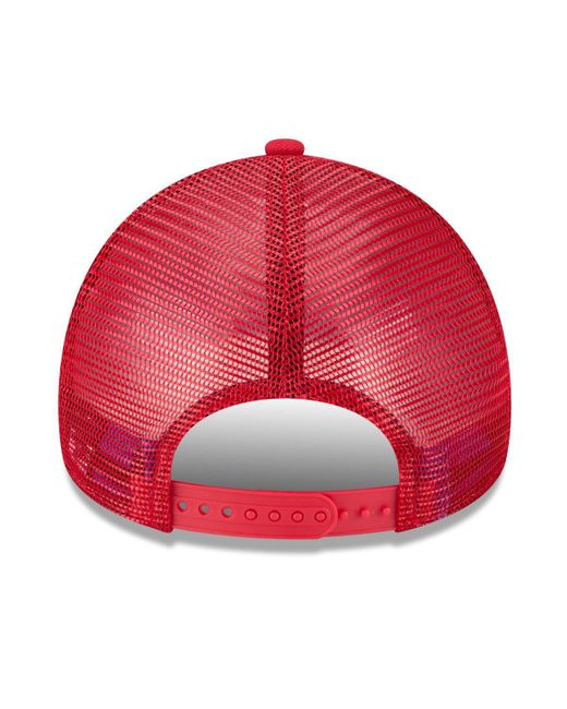 KTZ Red St. Louis Cardinals 2025 Big League Chew A-frame 9forty Adjustable Trucker Hat for men