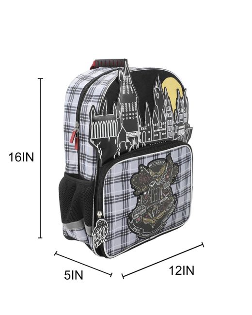Harry Potter Black Crest 16" Kid's Backpack For School And Travel