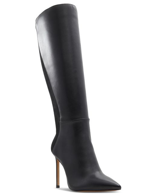 ALDO Black Milann Pointed-toe Tall Boots