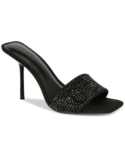 INC International Concepts Black Candina Slide Dress Sandals
