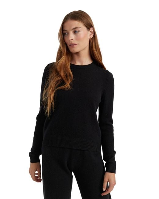 Chinti & Parker Black Chinti And Parker Cloud Cashmere Cropped Pullover