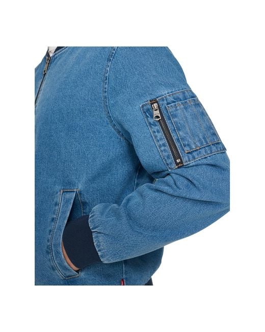 Levi's Blue Flight Full-zip Bomber Jacket for men