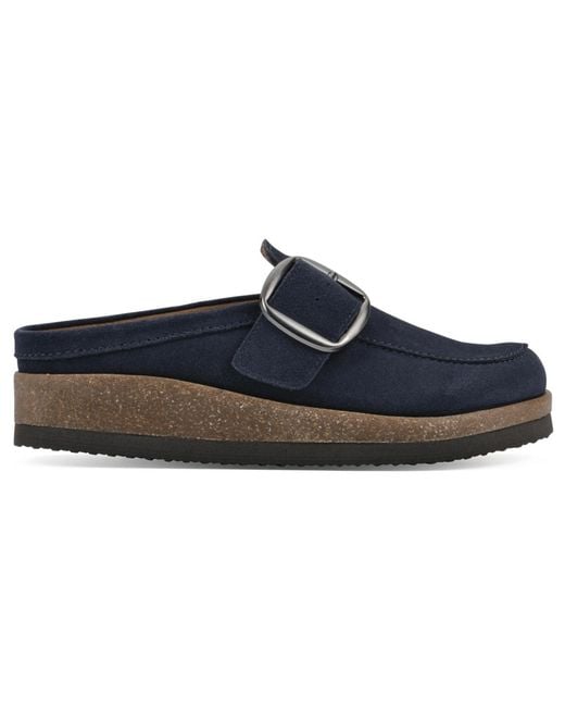 White Mountain Blue Bueno Footbed Clogs