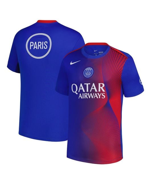 Nike Blue Paris Saint-germain Third 2025/26 Academy Pro Pre-match Jersey for men