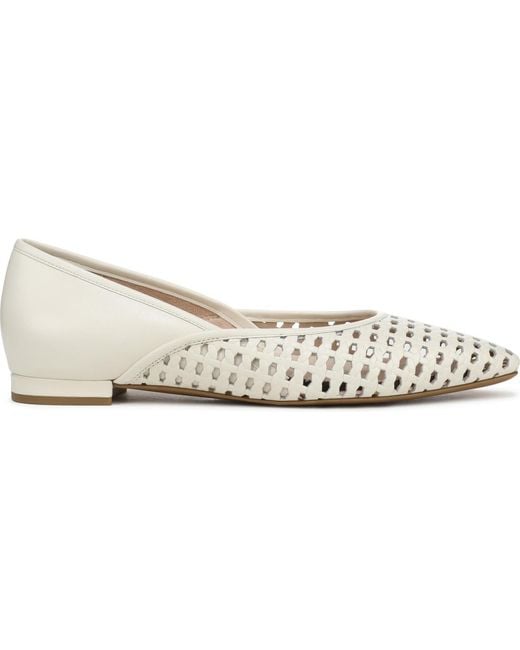 Vionic White Gracia Woven Ballet Flats