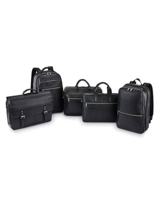 Samsonite Black Classic Leather Toploader