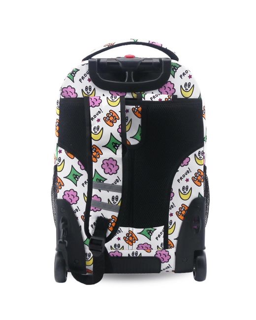 J World White Sundance Laptop 20" Rolling Backpack
