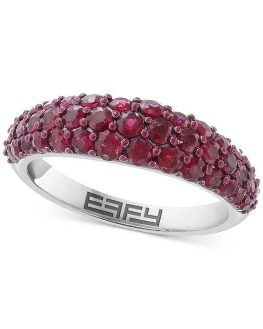 Effy Purple Effy Ruby Cluster Dome Ring (1-3/4 Ct. T.w.