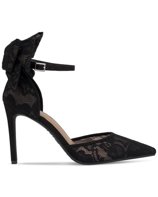 INC International Concepts Black Sanira Bow Pumps