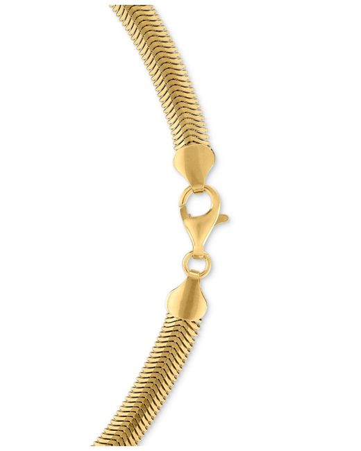 Macy's Metallic Diamond-cut Wide Snake Chain Necklace for men