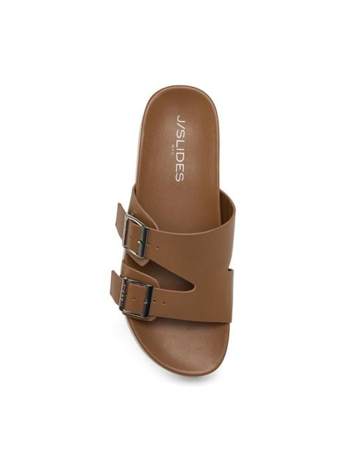 J/Slides Brown Bianca Sandal