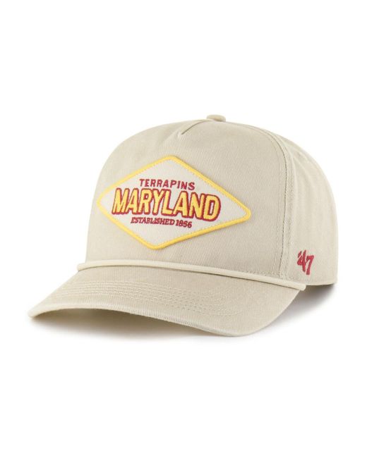 '47 Natural And Maryland Terrapins Outdoorsmen Cairn Hitch Adjustable Hat
