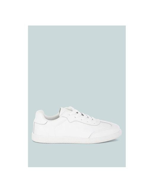 Rag & Co Blue Bostonia Real Leather Casual Sneakers