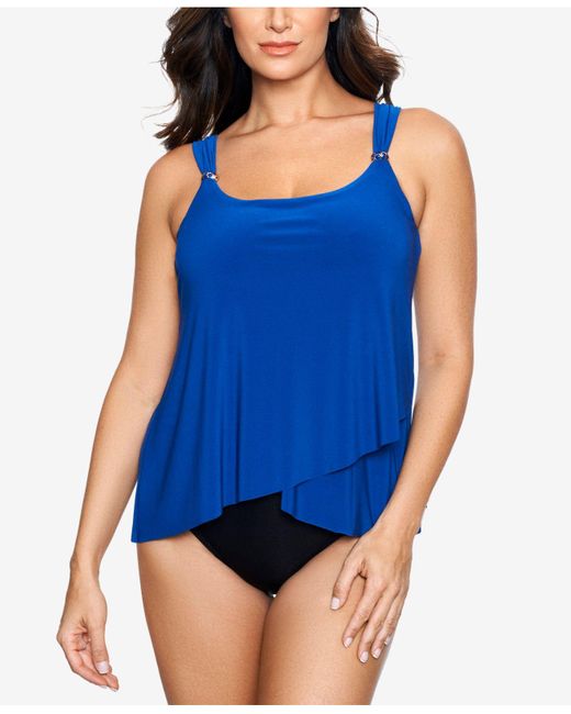 Miraclesuit Razzle Dazzle Tankini Top Bottoms in Black Lyst