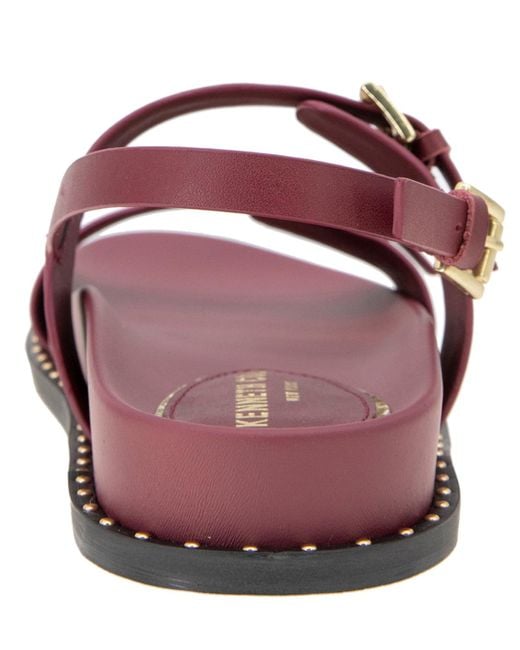 Kenneth Cole Pink Drinity Round Toe Flat Sandals