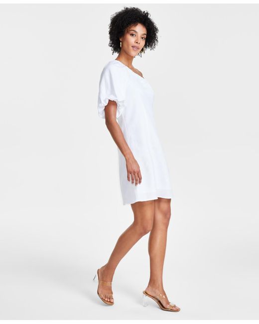 BarIII White One-shoulder Mini Dress