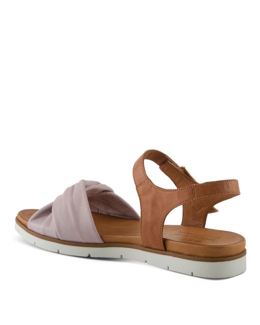 Spring Step Brown Nihira Flat Sandal