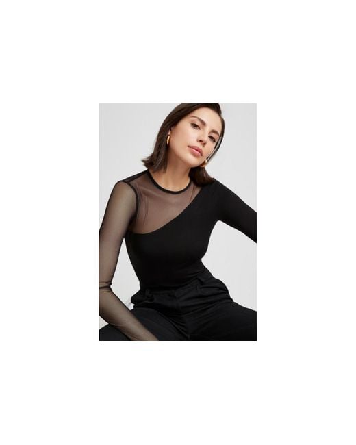 MARCELLA Black Milo Top