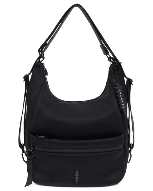 thacker Black Carey Neoprene Convertible Backpack & Hobo Shoulder Bag