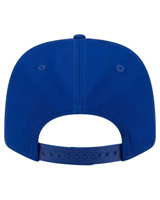 KTZ Blue Chicago Cubs Circle Patch 9seventy Stretch-snap Hat for men