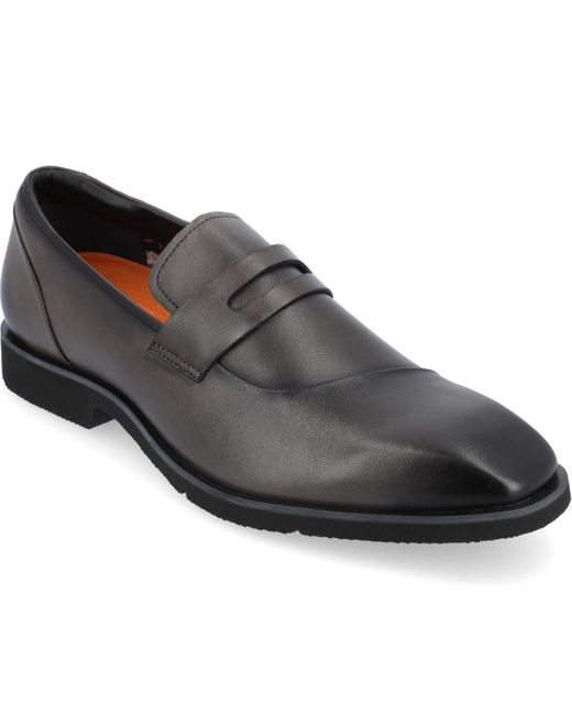 Thomas & Vine Zenith Chisel Toe Penny Loafers Dress Shoes in Black for