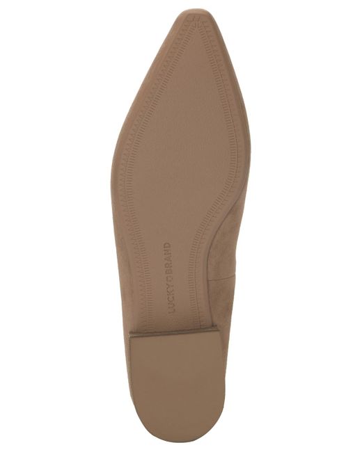 Lucky Brand Brown Brigeet Slingback Low Block Heels Mules