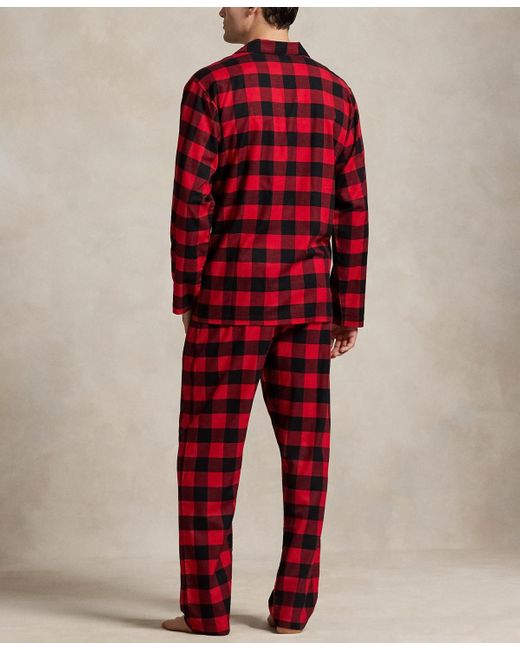 Polo Ralph Lauren Red 2-piece Buffalo Check Sleepwear Set for men