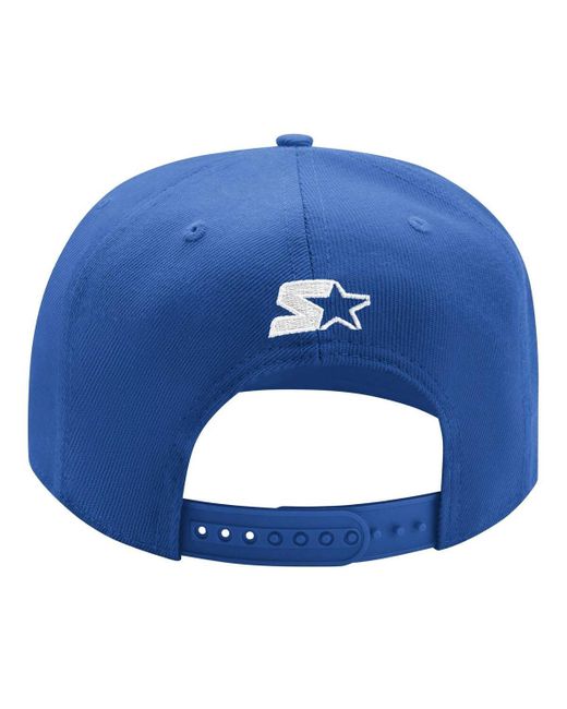 Starter White/blue Tampa Bay Lightning Logo Two-tone Snapback Hat for men
