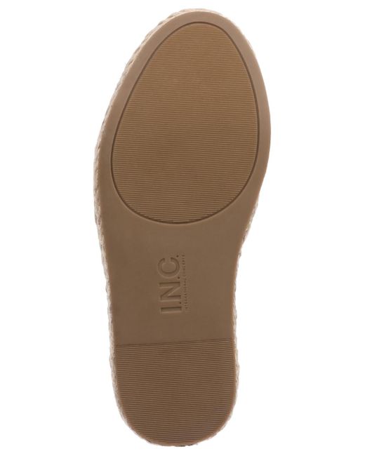 INC International Concepts Brown Cicily Espadrille Wedge Sandals