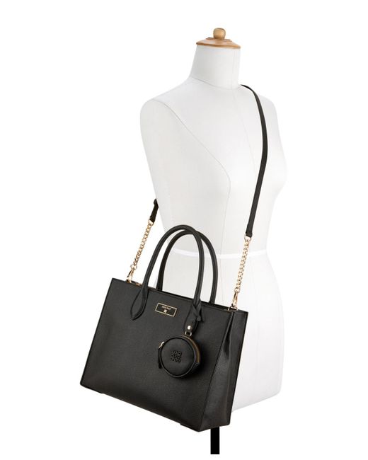 Nine West Black Magdalina Triple Compartment Shopper Bag