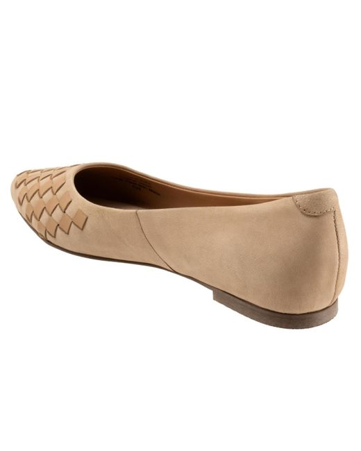 Trotters Brown Estee Woven Flat