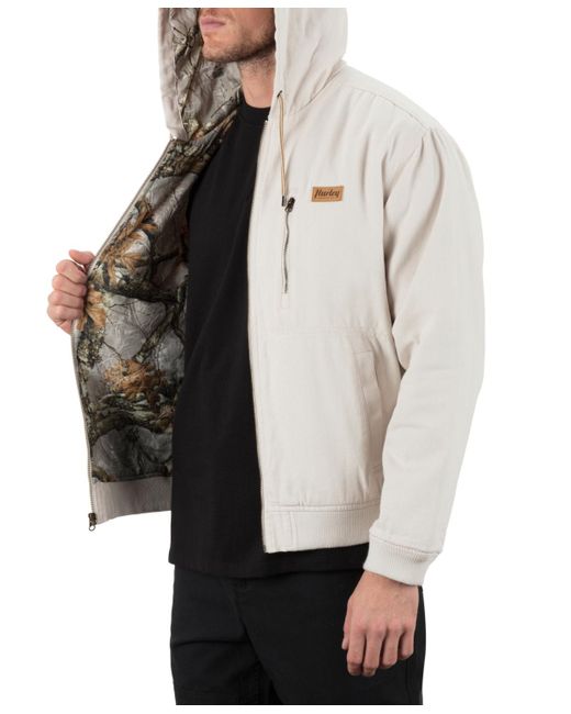 Hurley White Shapers Canvas Jacket for men