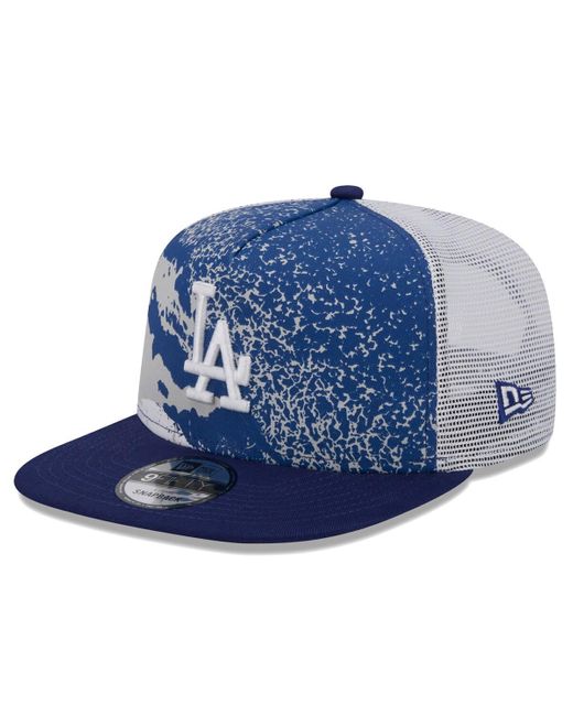 KTZ Blue Los Angeles Dodgers Court Sport 9fifty Snapback Hat for men