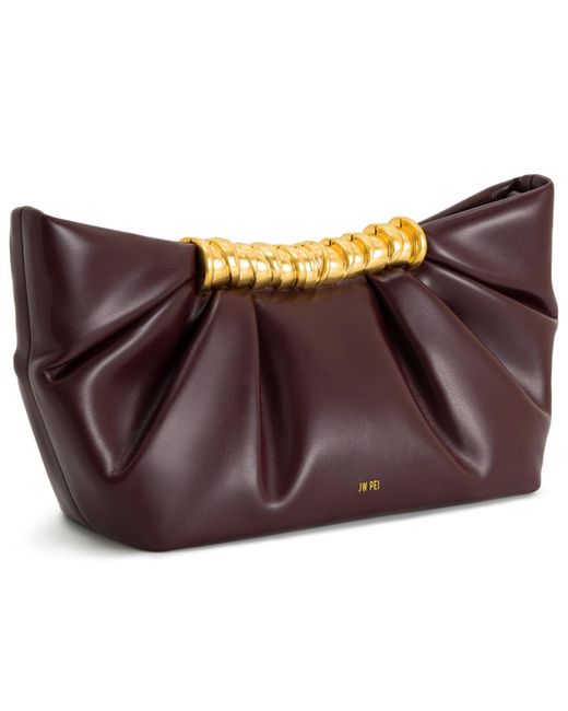 JW PEI Purple Lila Metal Frame Mini Clutch