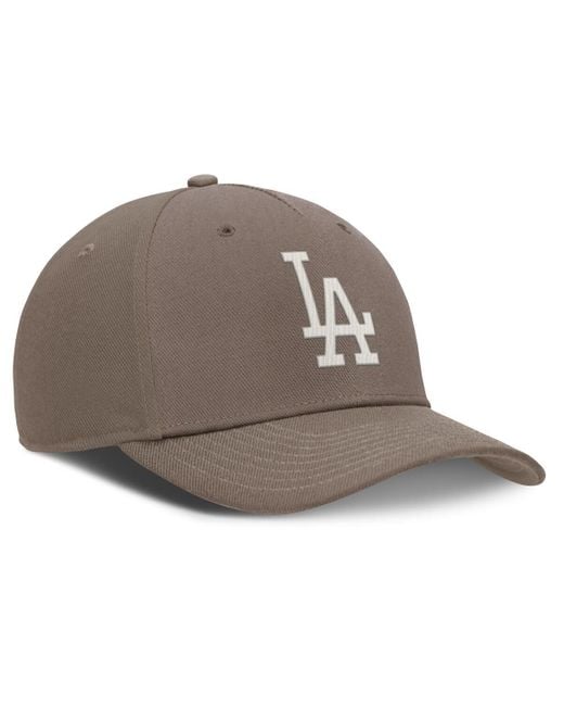 '47 Brand Los Angeles Dodgers Clean Up Adjustable Cap - Camel Brown, Unstructured Relaxed Fit