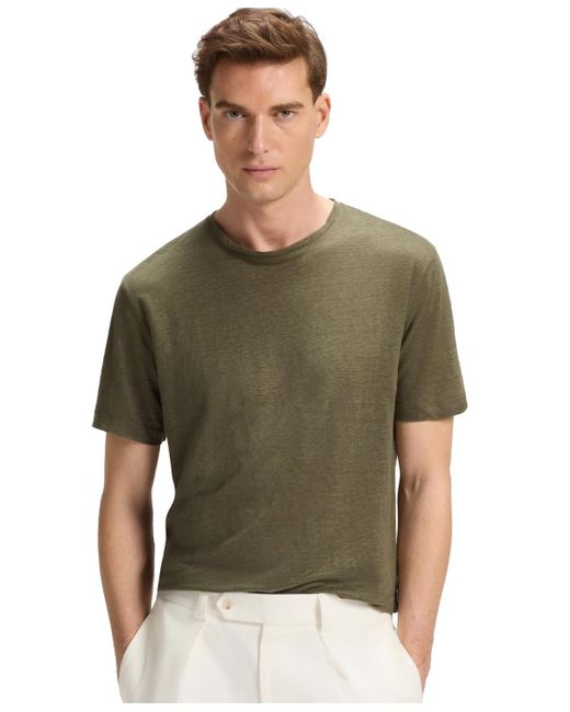 Boss Green Beckham X Boss Soft Linen Regular-fit T-shirt for men
