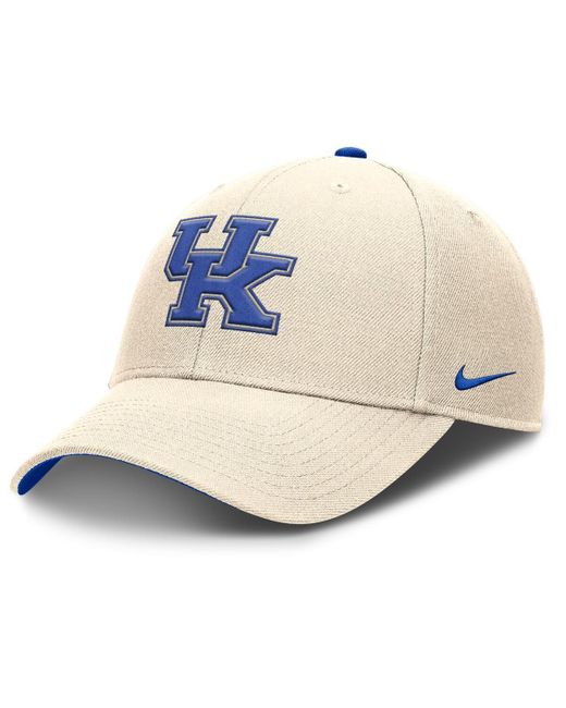 Nike White Kentucky Wildcats Rise Primetime Performance Trucker Adjustable Hat for men