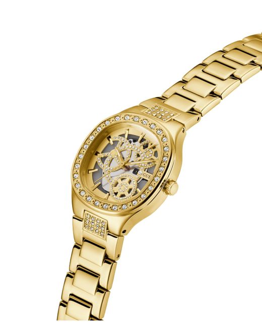 Guess Metallic Tone Analog Watch
