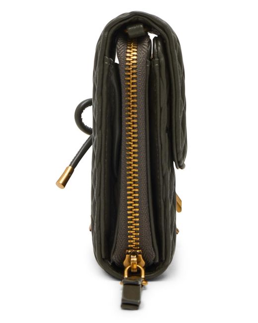 Steve Madden Metallic Boxed Carina Matelasse Crossbody Wallet