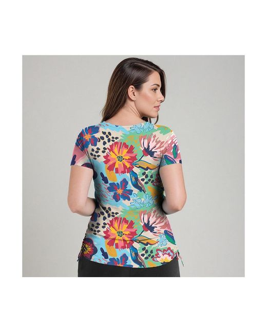 Calypsa Multicolor Adele Swim Top